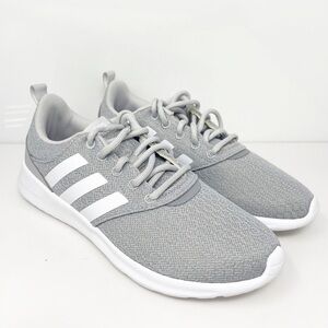 Adidas Women's Cloudfoam QT Racer 2.0 Sneakers Running Shoes Grey/White Size 8